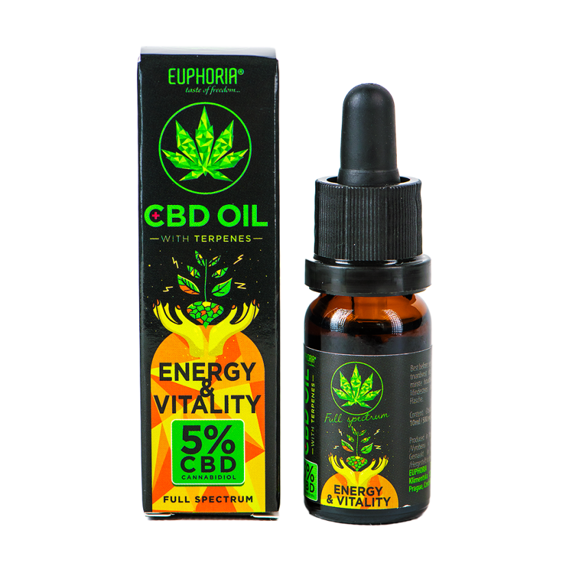 CBD Olie Energi & Vitalitet Fuldspektret 5%, 10 ml