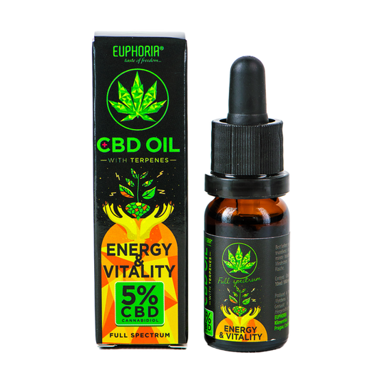 CBD Olie Energi & Vitalitet Fuldspektret 5%, 10 ml